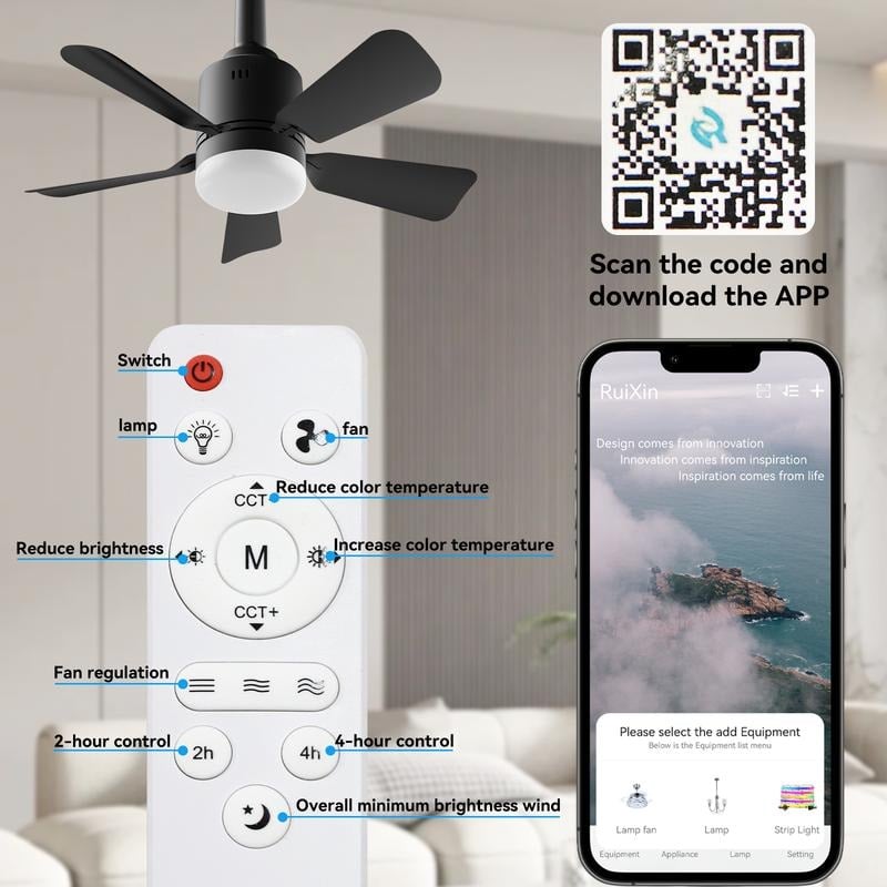 🔥Socket Fan Light with Remote