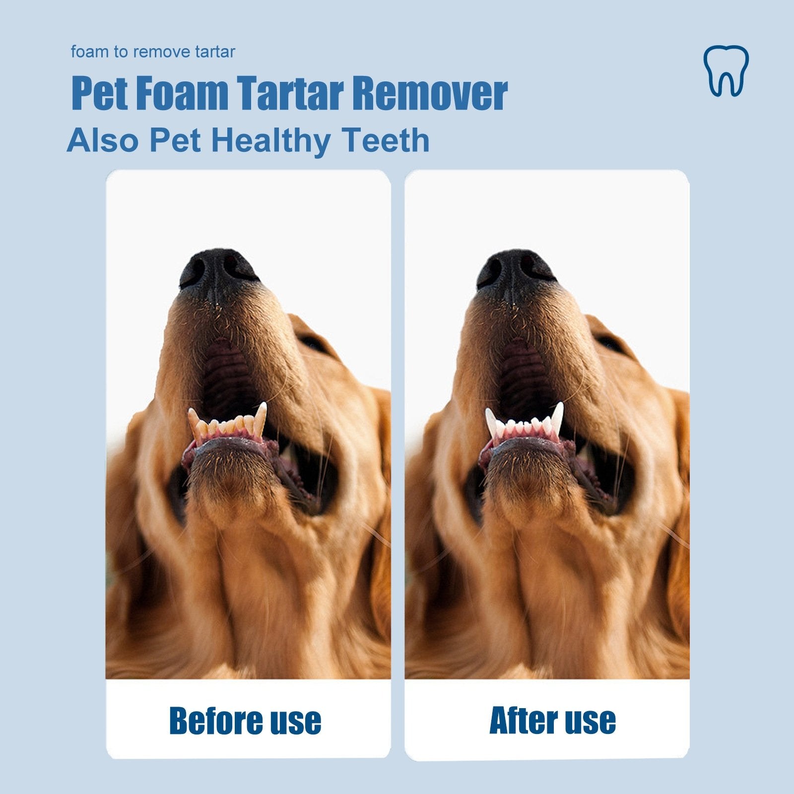 🐶Pet Tartar Remover Foam – Fresh Breath & Healthy Teeth, No Brushing Needed!🦷