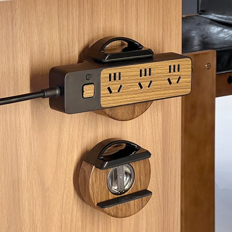 🌟🌸No-Drill Suction Cup Power Strip Holder
