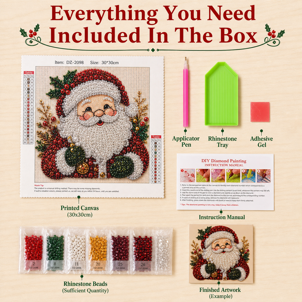 Adult Christmas Diamond Painting Set