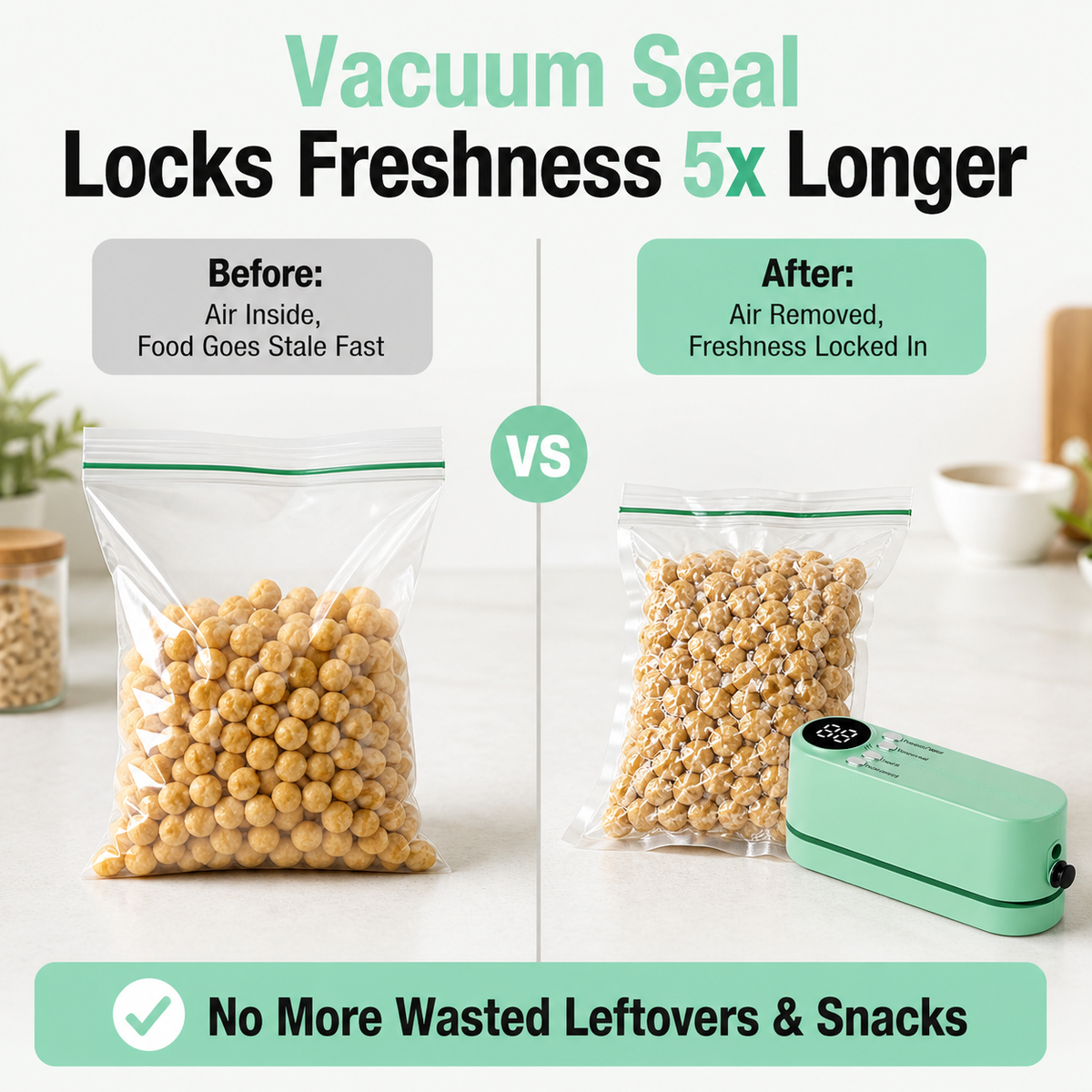 Rechargeable Mini Wireless Vacuum Sealer