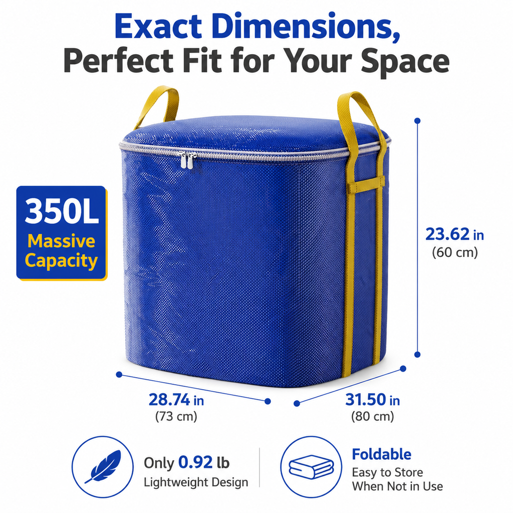 350-liter extra-large capacity storage bag