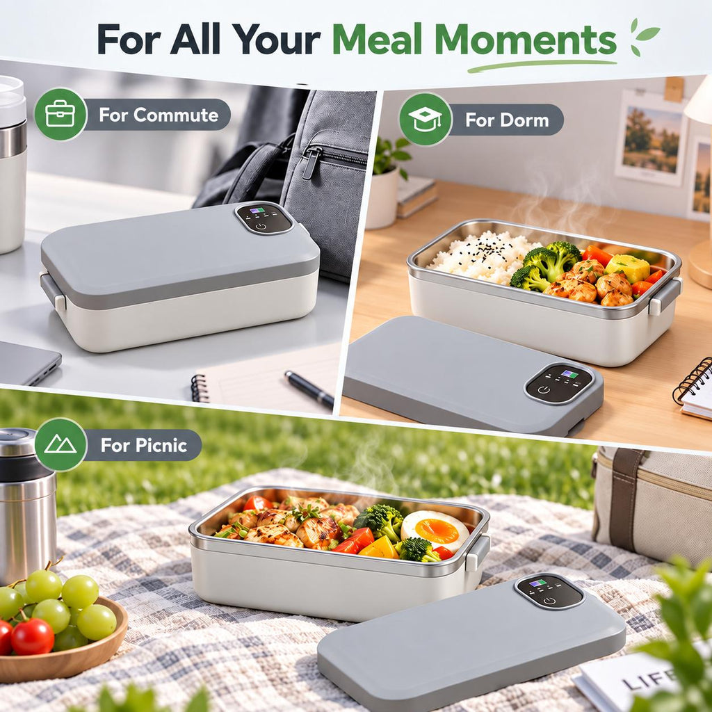 Electric Heating Stainless Steel Insulated Lunch Box