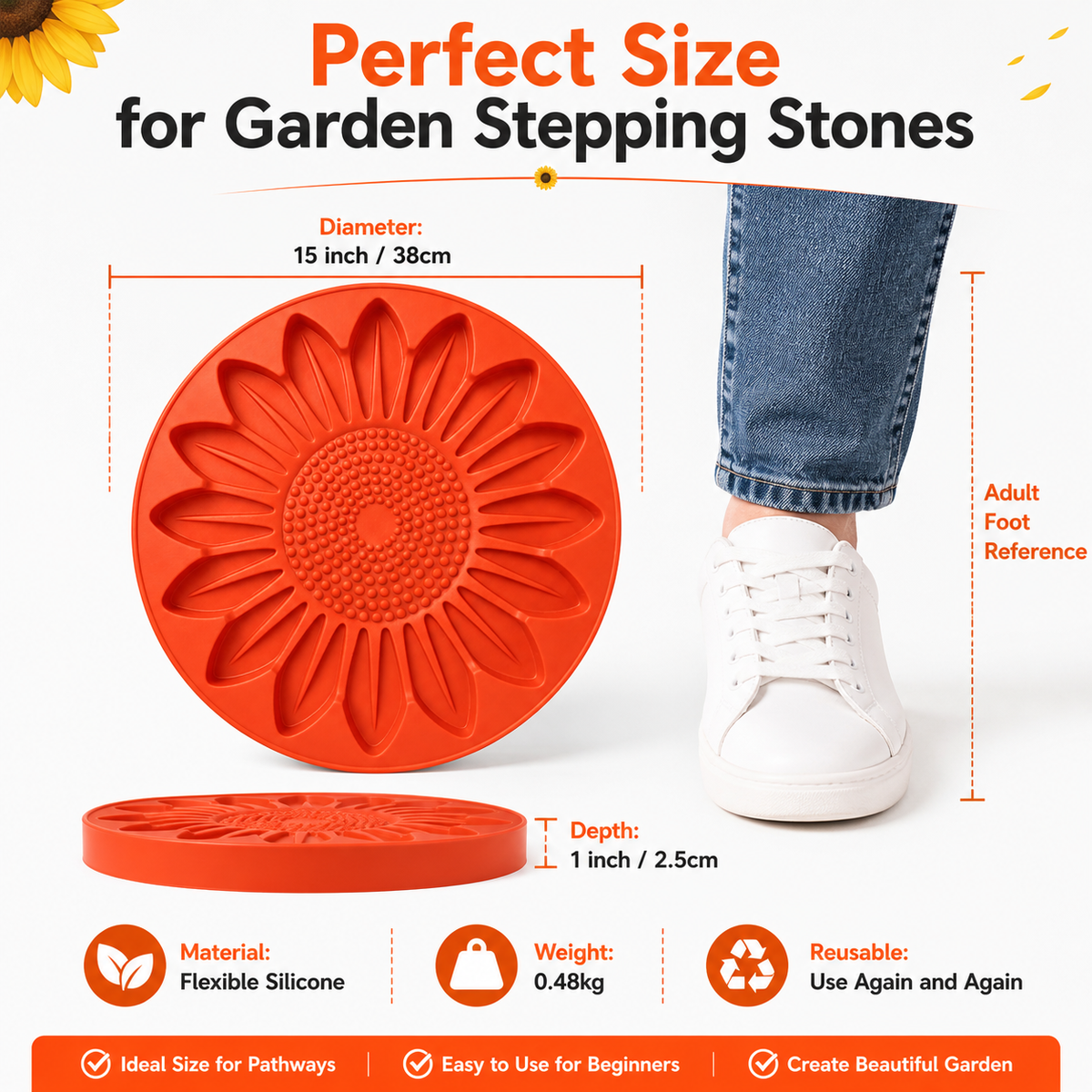 Stepping stone mold