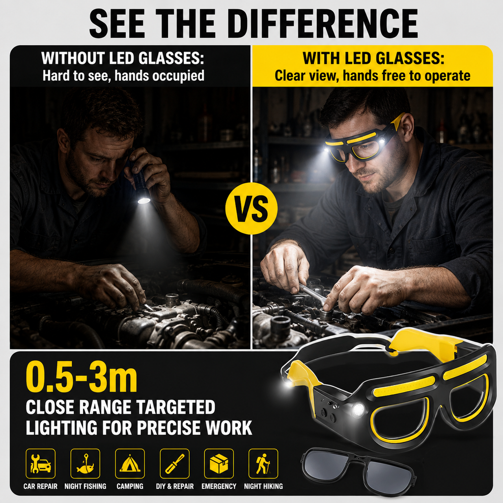 Repair Glasses Headlamp