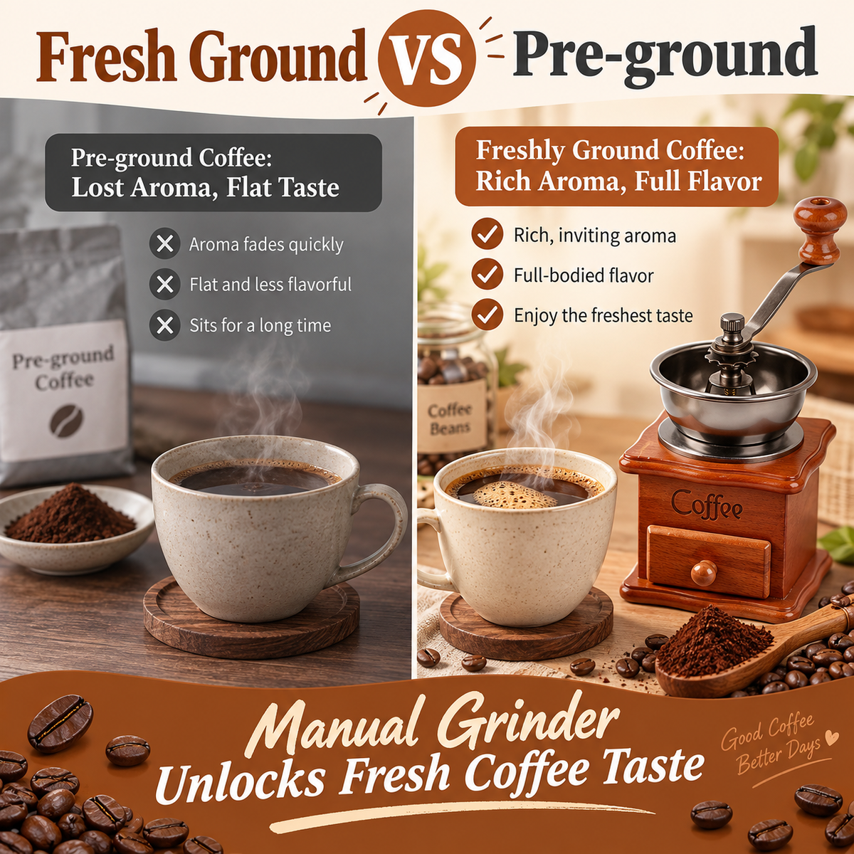 Manual Coffee Bean Grinder