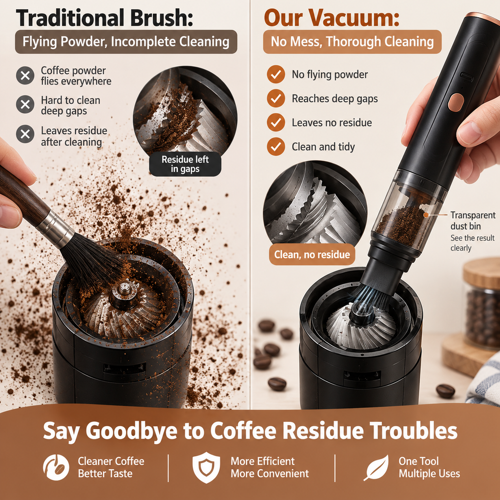 Coffee Grinder Cleaner Mini Vacuum