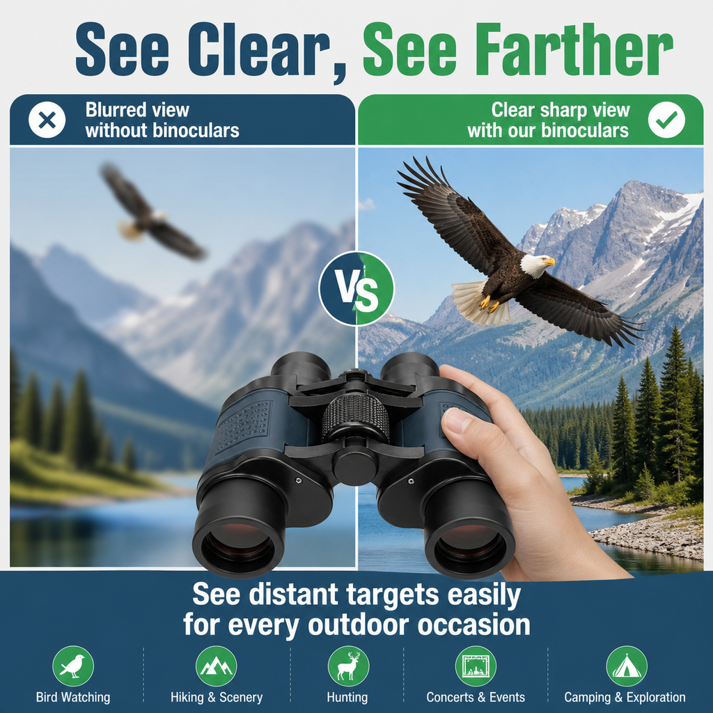 Coordinates 60X60 binoculars high definition high power night vision red film outdoor