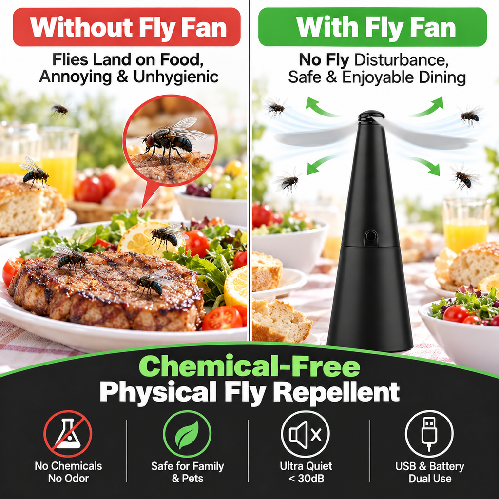 USB Rechargeable Fly Repellent Fan