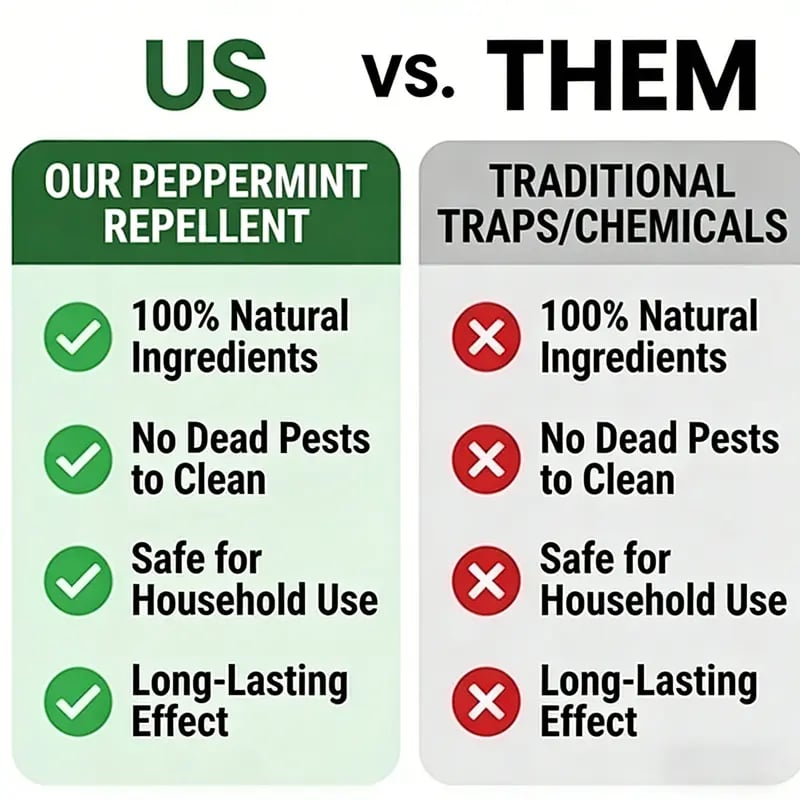(🎁Last Day 50% OFF)🌿Peppermint Cinnamon Oil Mice Repellent for Squirrel Rats Spider Pests, Mice Repellent for Indoor/Outdoor Use