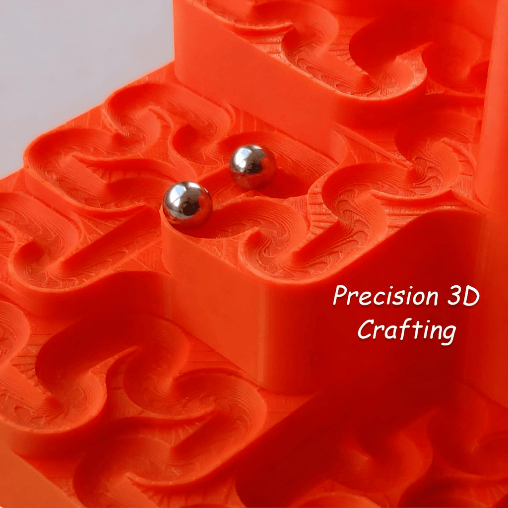 3D Printed Hilbert Curve Marble Run