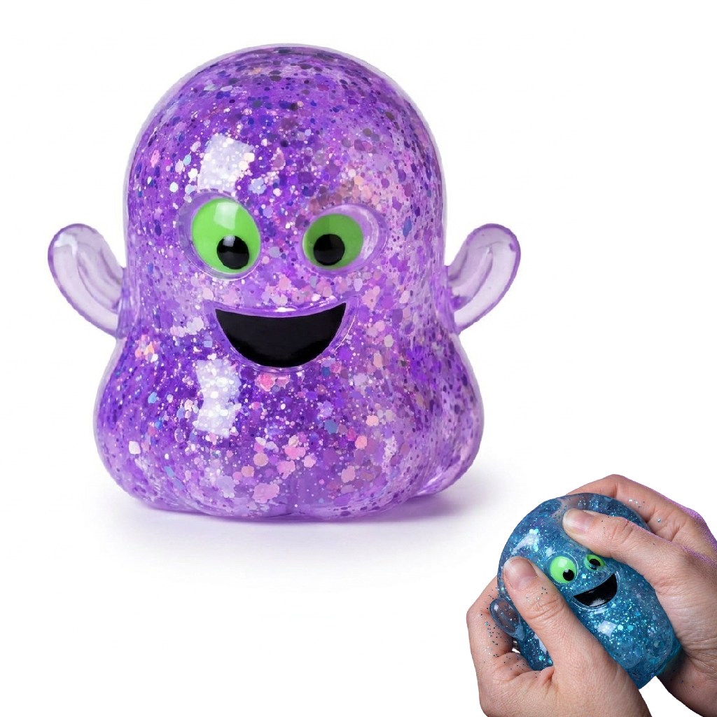 Stress-relieving ghost-shaped slow-rebound soft and cute fingertip toy