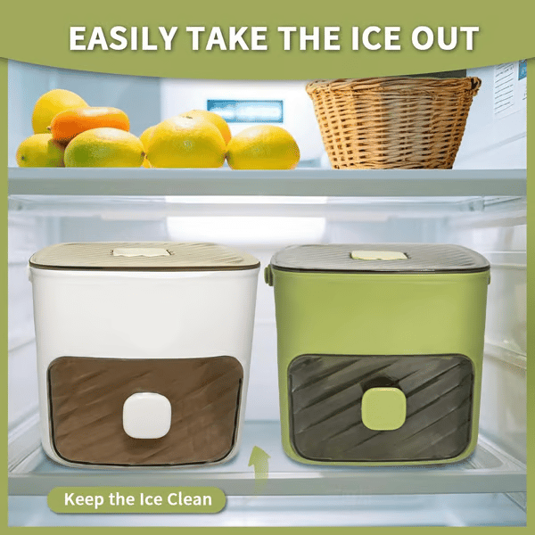 🔥Summer Promotion 49% OFF - Portable Ice Maker with Lid and Storage Box🧊🍹