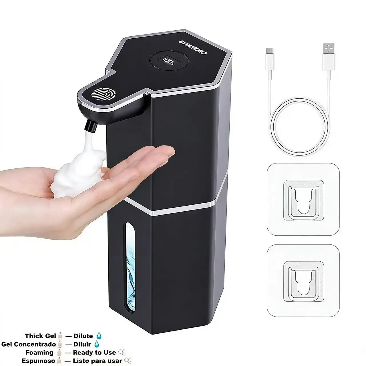 24-Hour Flash Deal⏰ Automatic Foaming Soap Dispenser (12oz) | Smart, Hygienic & Rechargeable 🔋