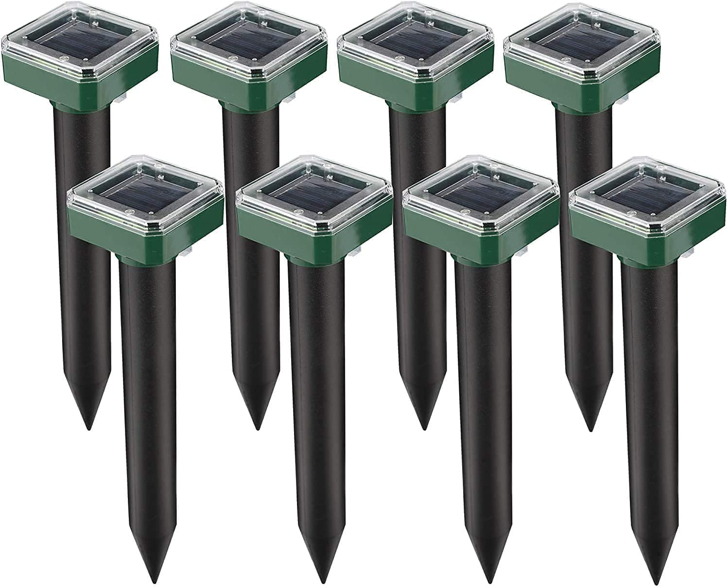 Upgraded 7000ft.🔥Solar Power Ultrasonic Gopher Mice Mole Pest Snake Repellent