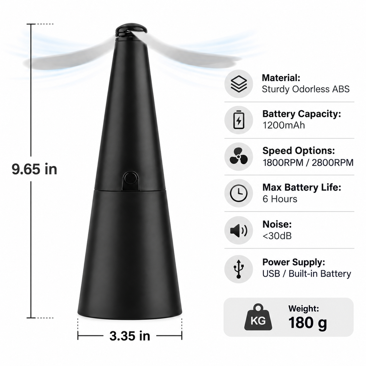 USB Rechargeable Fly Repellent Fan