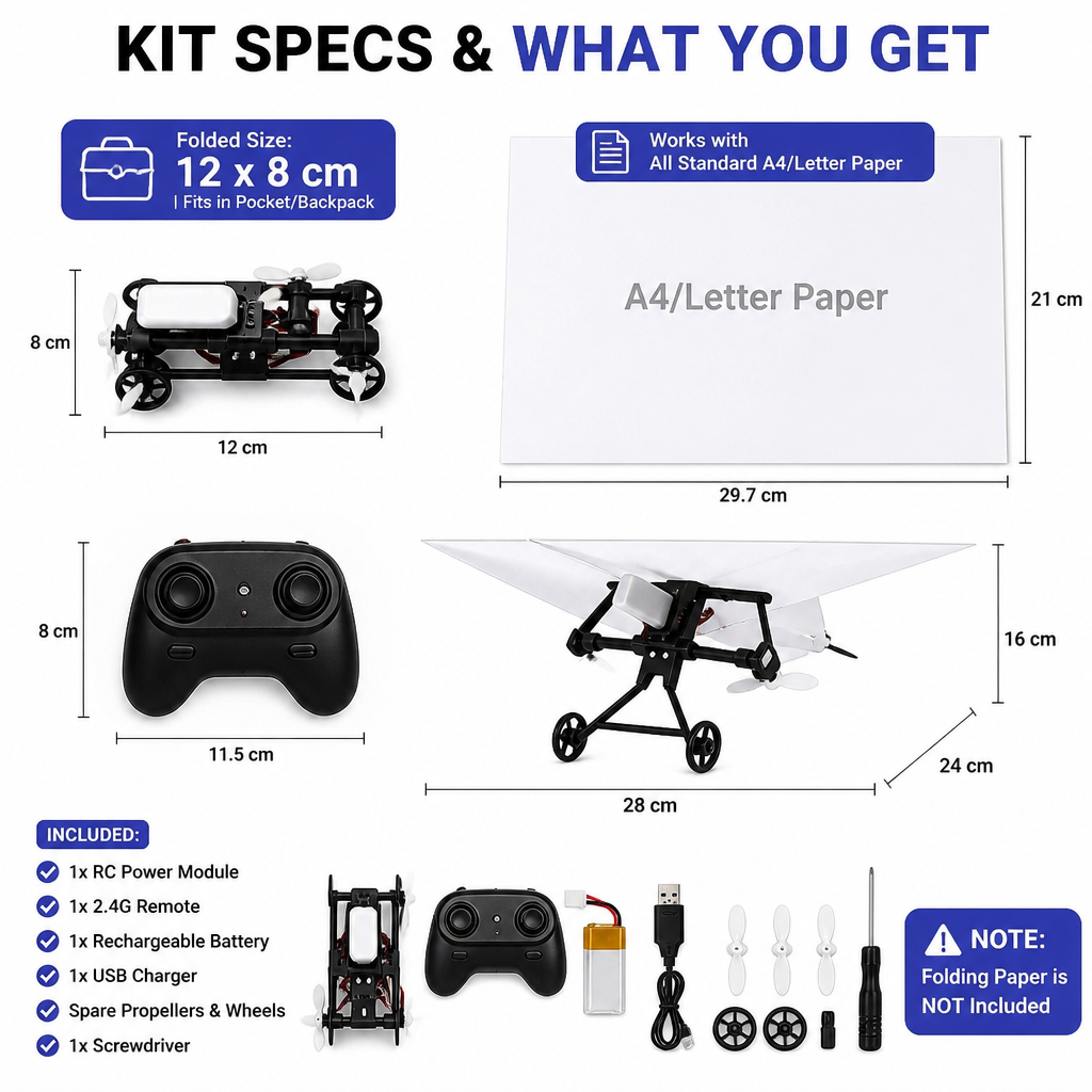 RC Paper Airplane Kit