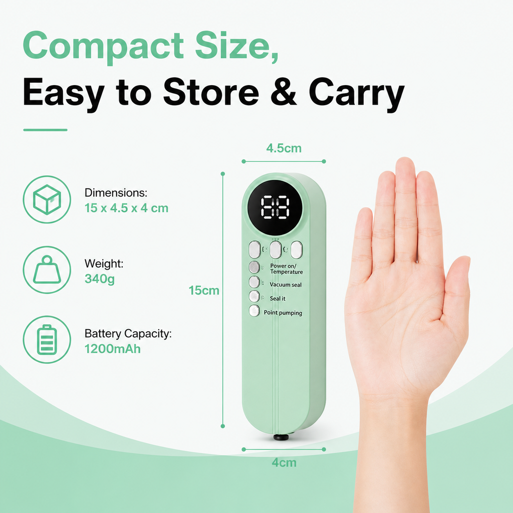 Rechargeable Mini Wireless Vacuum Sealer