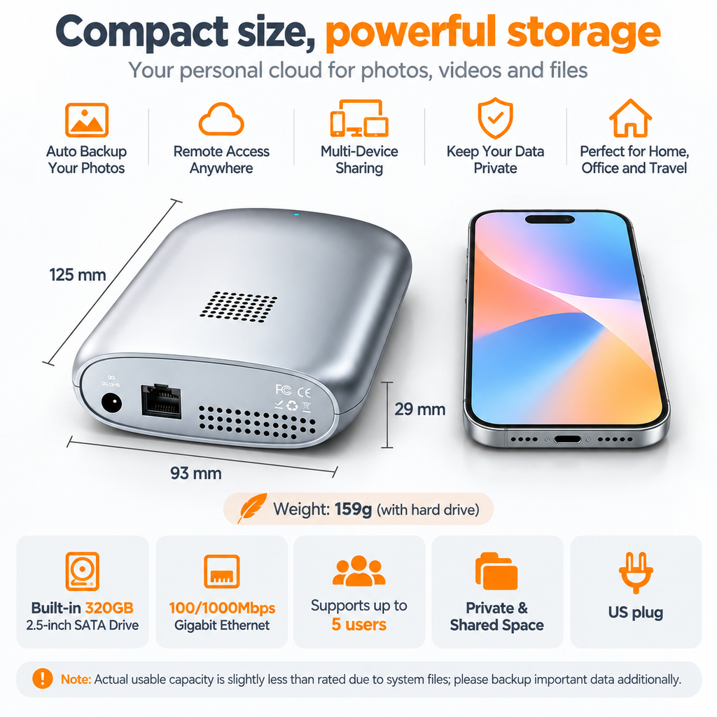 NAS AI Backup Box Network Storage Drive