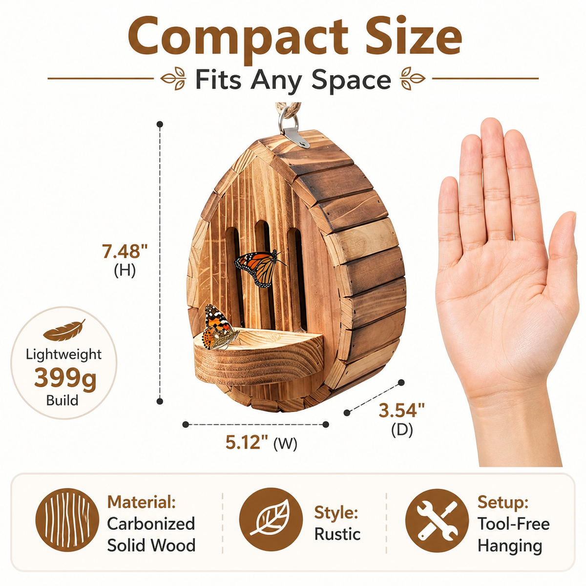 Wooden Butterfly House