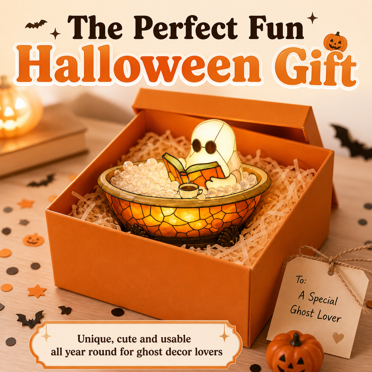 LED Bubble Bath Lamp Halloween Night Light