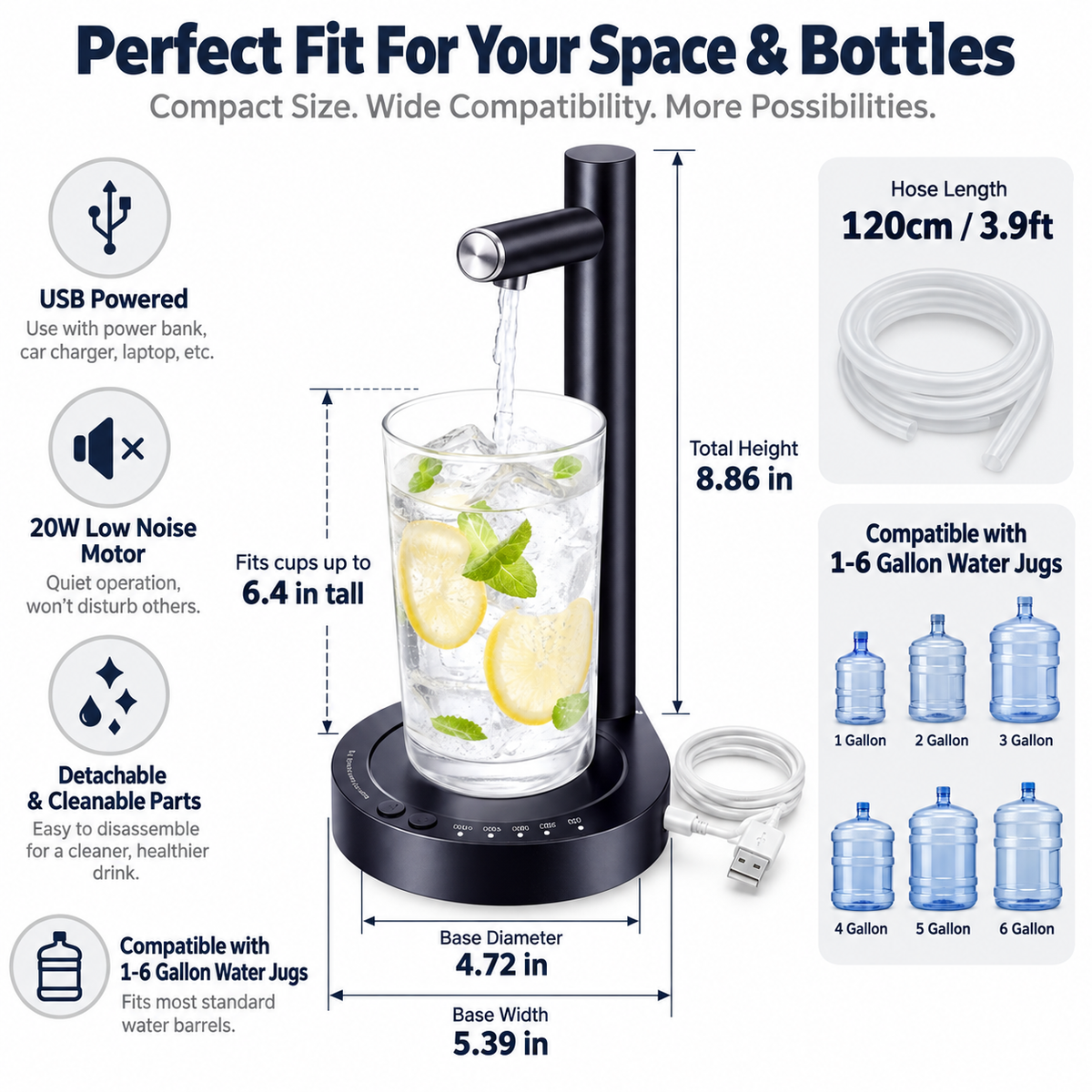 USB Electric Water Dispenser Pump