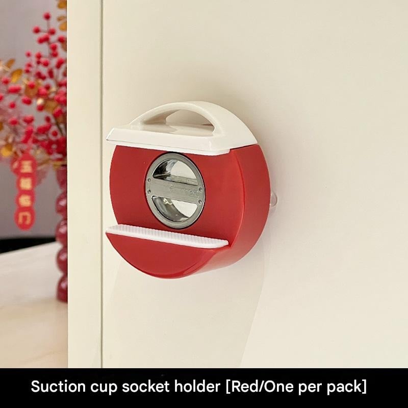 🌟🌸No-Drill Suction Cup Power Strip Holder