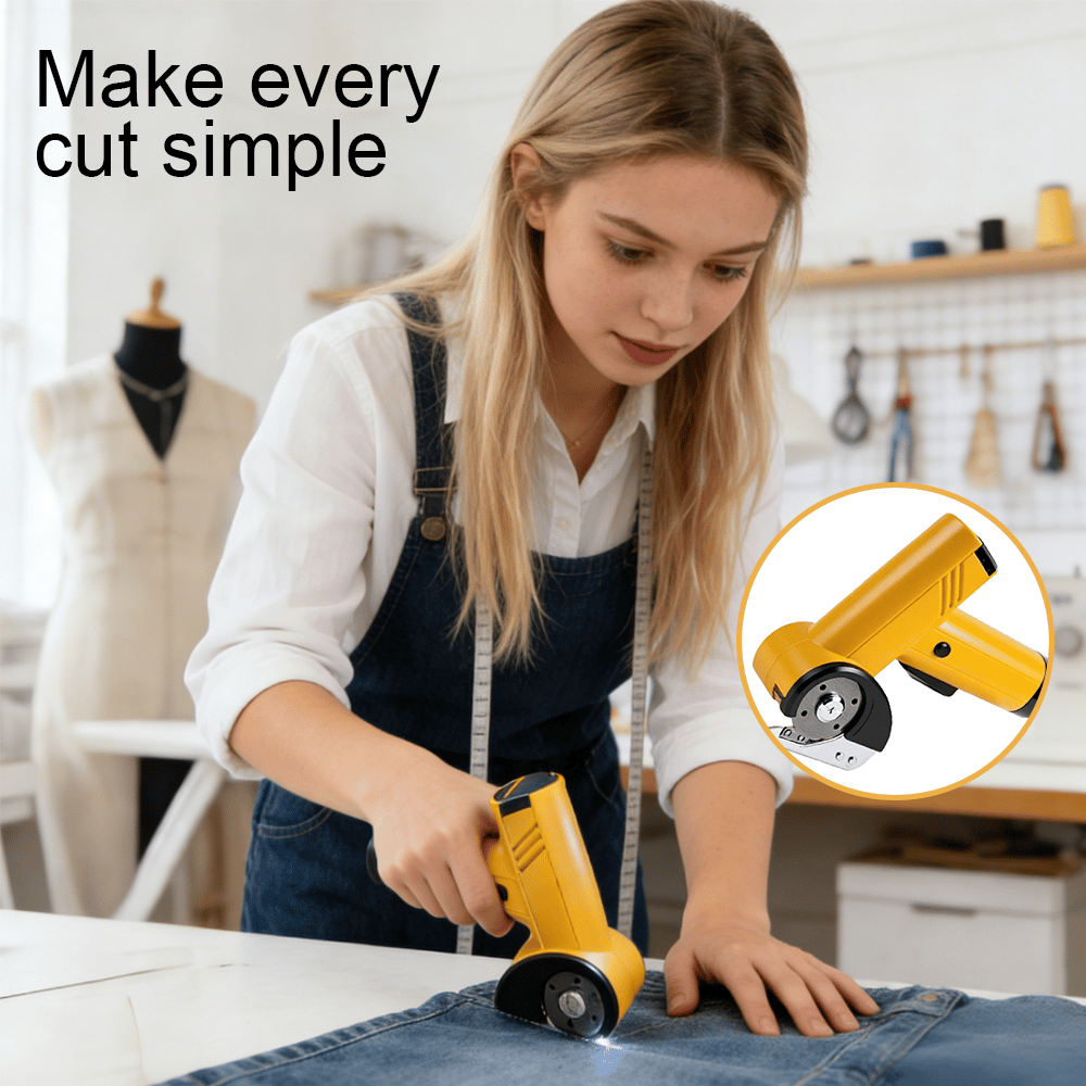 Cordless Heavy-Duty Fabric Shears – Precision Cutting for Carpet, Cardboard, & Thick Textiles ✂️📦