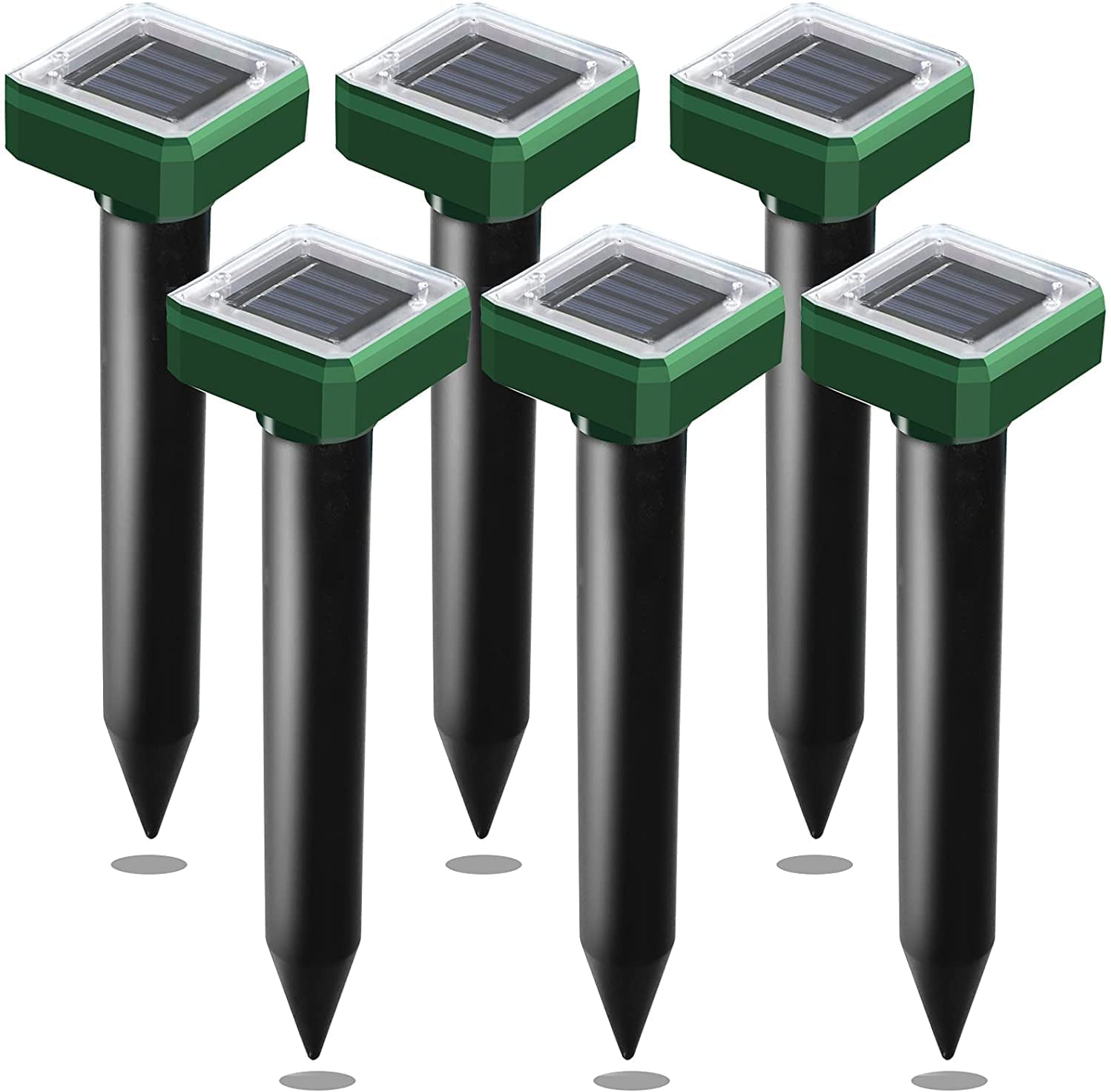 Upgraded 7000ft.🔥Solar Power Ultrasonic Gopher Mice Mole Pest Snake Repellent