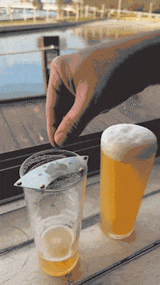 Moustache Guard: Keep Your Facial Hair Dry While Drinking 🍻