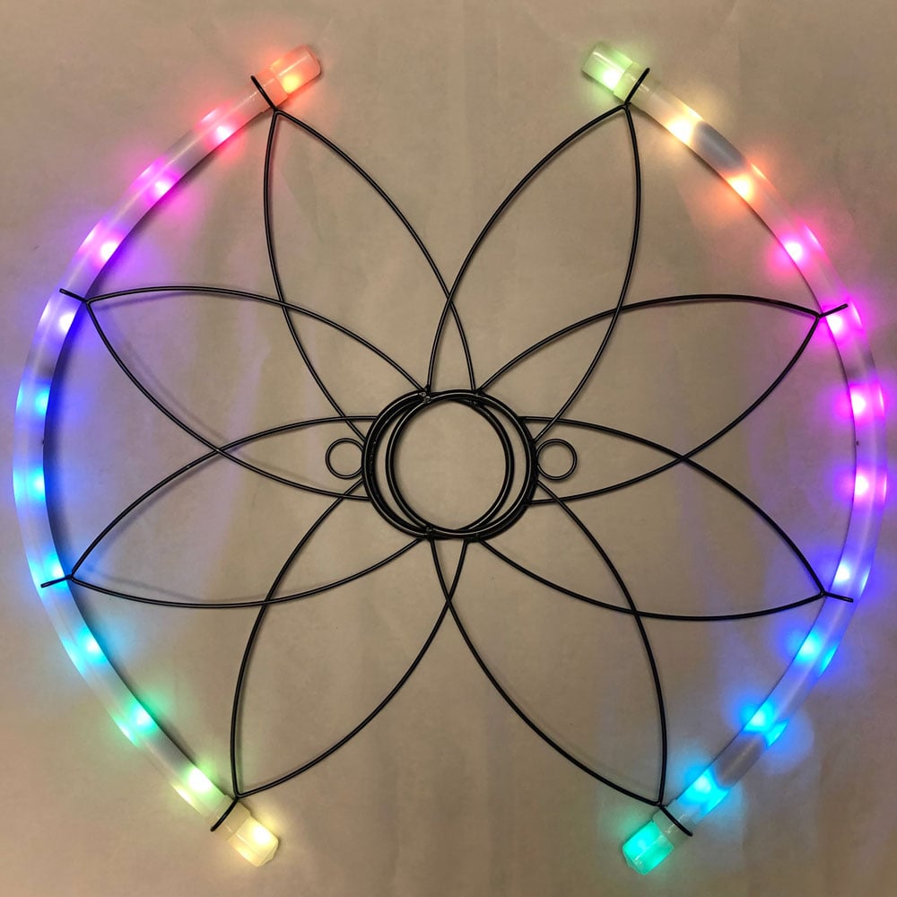 🔥Vibrant LED Flow Fans🎁7-Key Intuitive Control & Sync Modes - Lightweight 12.2 oz Build - Perfect for Festivals, Raves & Flow Arts