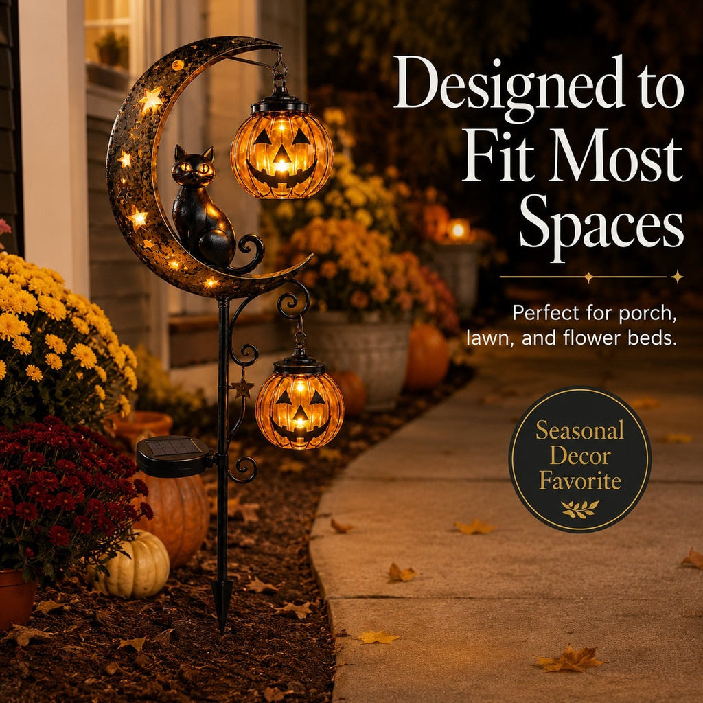 🎃 Halloween Early Bird Sale | 49% OFF Pumpkin Moon Garden Stake Light(📦Buy 2 Free Shipping)