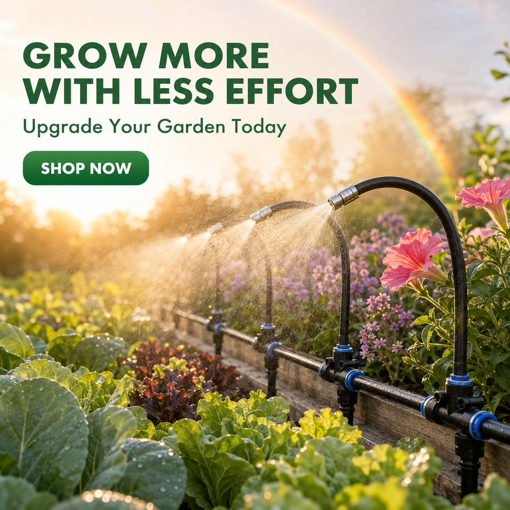 DIY 360° Flexible Garden Misting Irrigation Kit