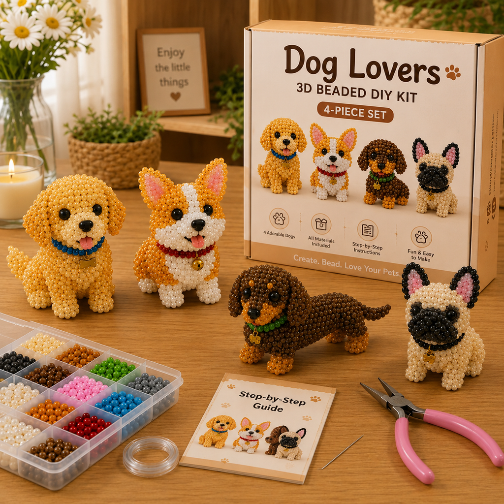 ✨Petite 3D Beaded Animal Kit – Cute, Relaxing & Giftable