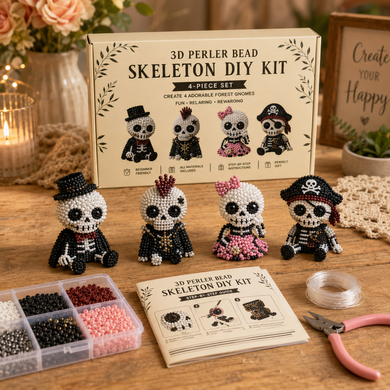 ✨Petite 3D Beaded Animal Kit – Cute, Relaxing & Giftable