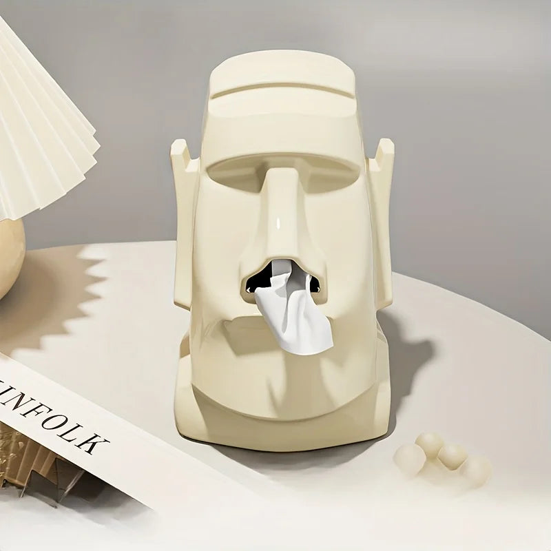 Elegant Stone Tissue Holder