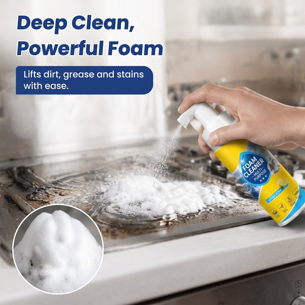 ⏰ Deep Cleaning Foam For Car Interiors And Home Furnishings