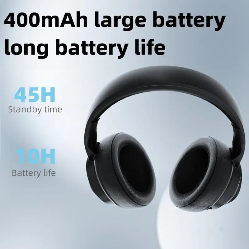 🎧 Bluetooth LCD Touchscreen ANC Headphones with DIY Wallpapers & Smart Features