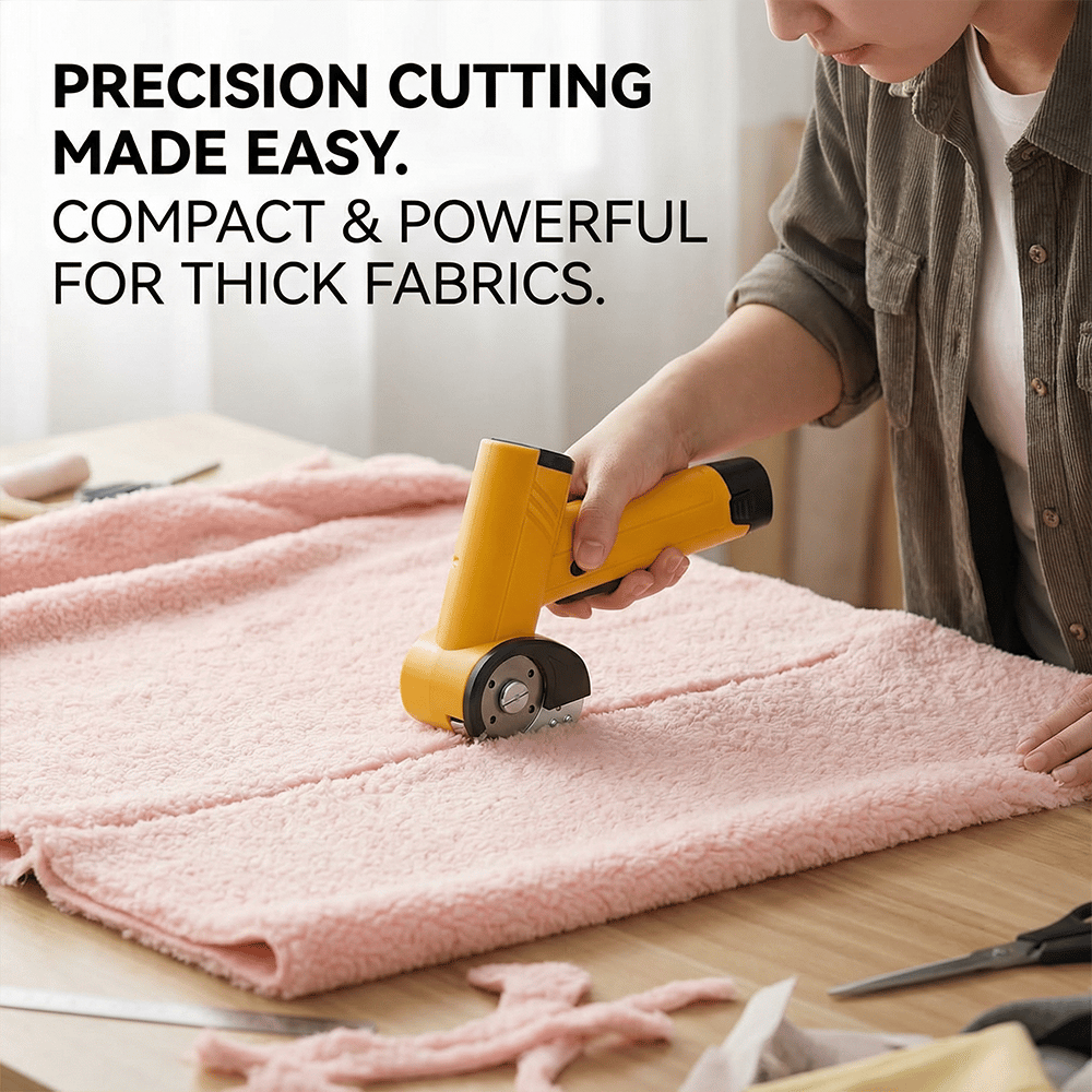 Cordless Heavy-Duty Fabric Shears – Precision Cutting for Carpet, Cardboard, & Thick Textiles ✂️📦