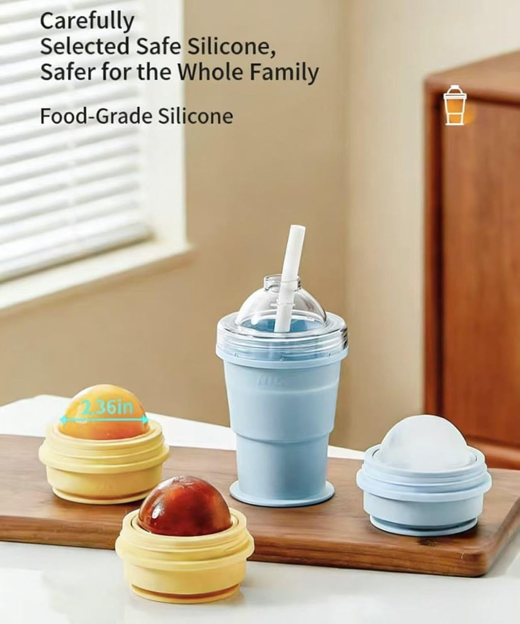 2-in-1 Collapsible Silicone Ice🧊 Ball Maker Cup