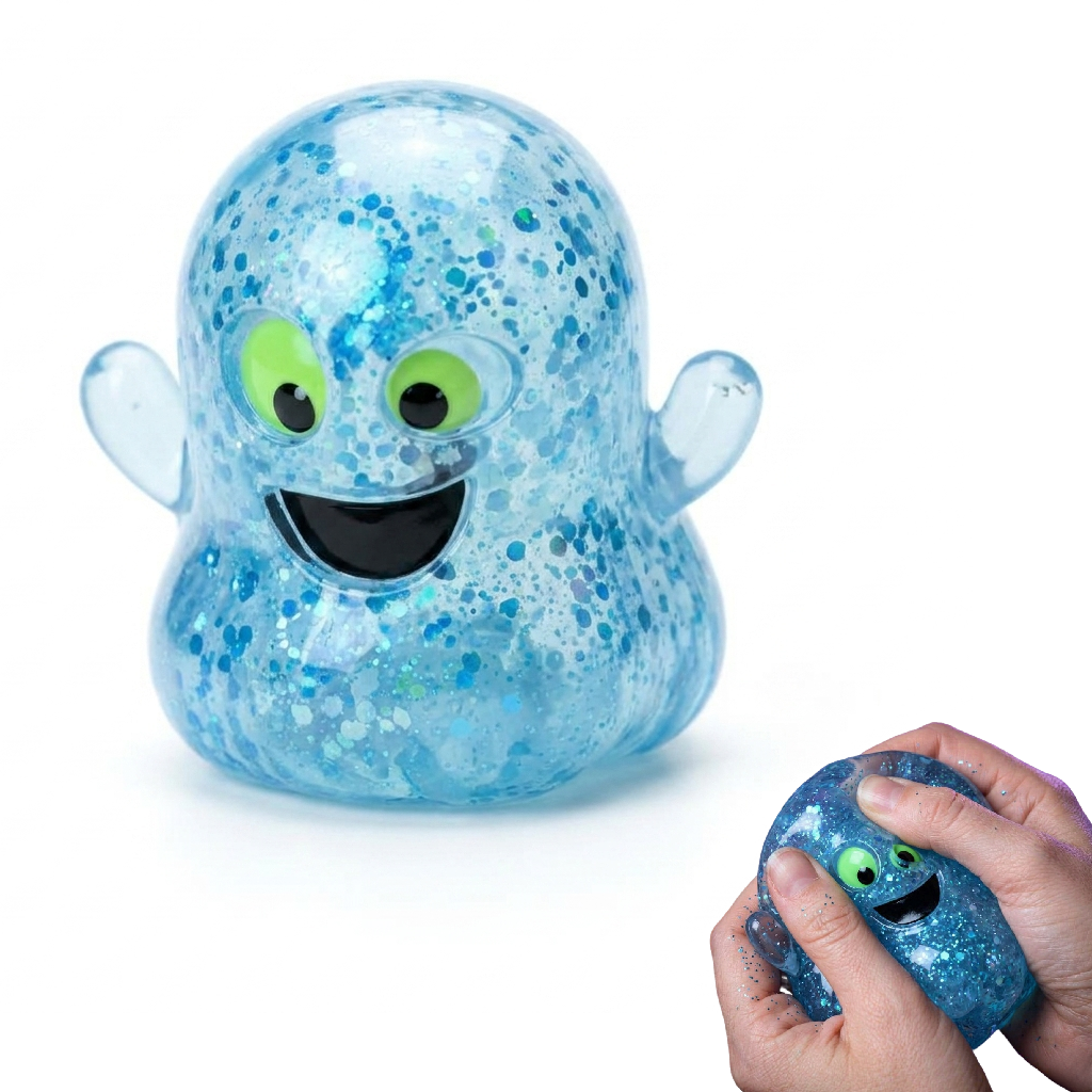 Stress-relieving ghost-shaped slow-rebound soft and cute fingertip toy