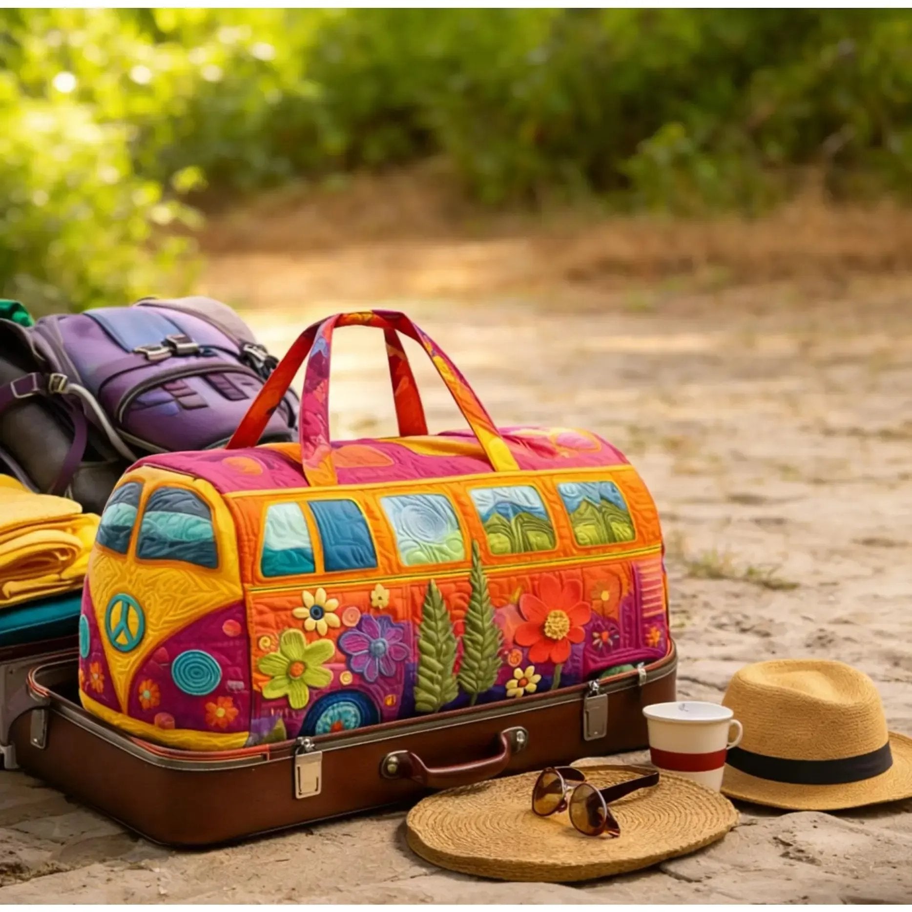🔥HOT SALE 49% OFF🌿Unisex Boho Quilted Weekender Travel Bag✨