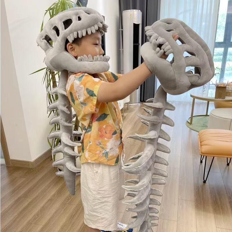🏆1 Bestselling🏆New Dinosaur Skeleton Headgear Mask Funny Dinosaur Bone Doll Gift