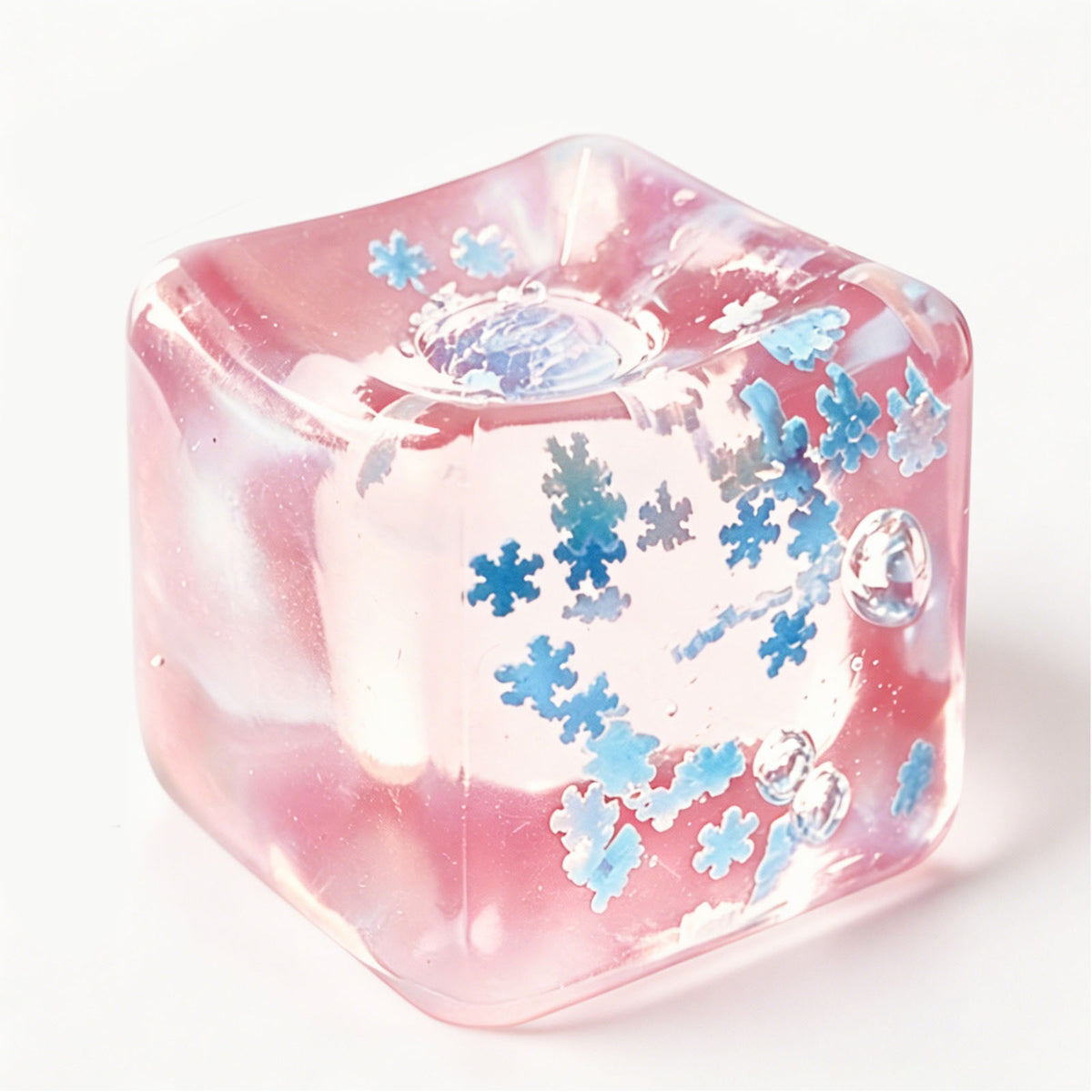 Soft, fluffy ice cubes – a stress-relieving toy made of quicksand.