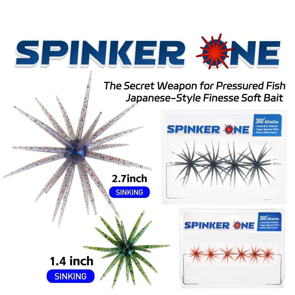 🎣🐙 Tentacle Finesse Soft Plastic Lure( TPE material 🧩)