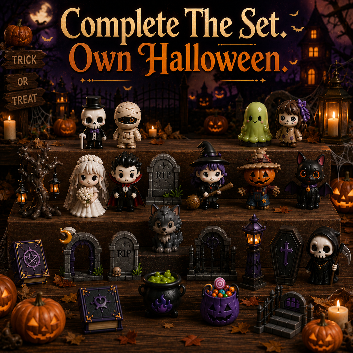 🔥🔥 Limited 49% OFF | Build Your Own Spooky Haunted House 👻 DIY Halloween Decor Kit for Endless Halloween Fun