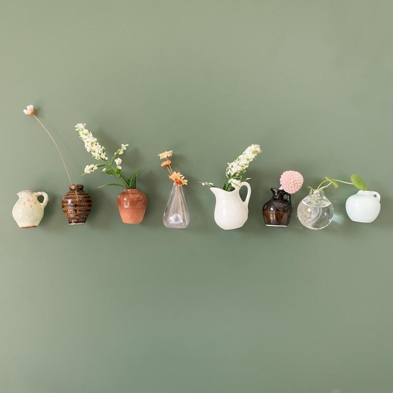 🔥LAST DAY 49% OFF🌸Cute Plant Ceramic Vase Fridge Magnets