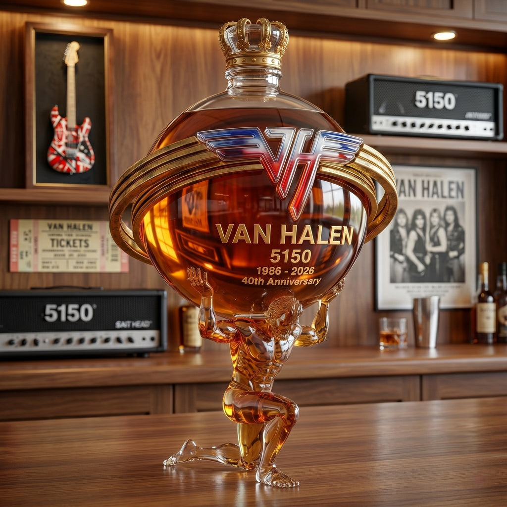⚡Hot Sales 49% OFF🔥Van Halen 5150 40th Anniversary Atlas 3D Sculpted Collector's Edition Bottle