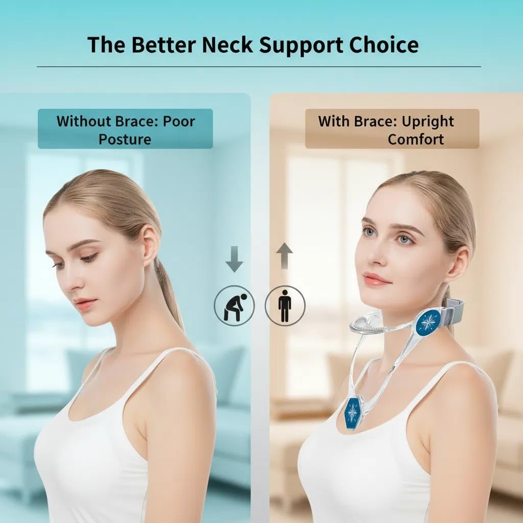 😍Adjustable Neck Support - Neck Brace Cervical Collar