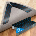32 Pack Reusable Carpet Grippers with Anti-Slip Tape